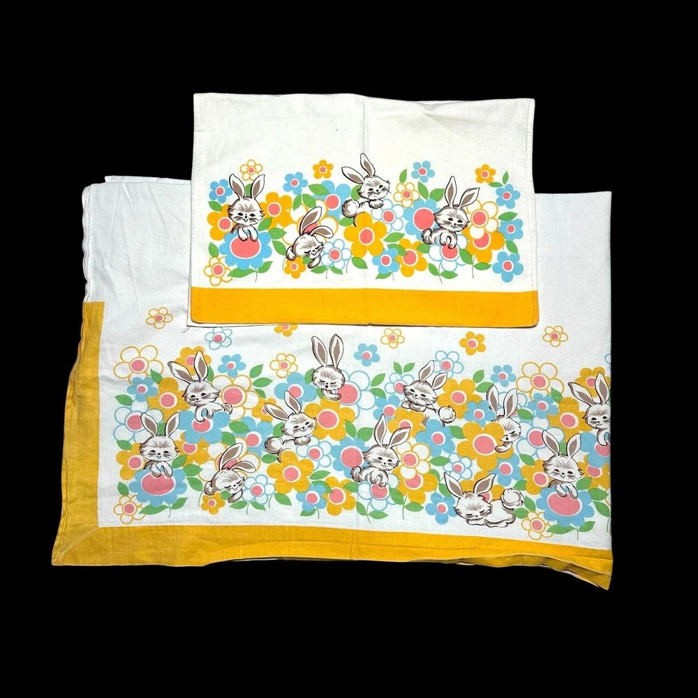 Vintage crib sheet